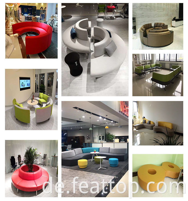 Modernes Design öffentlicher Bereich Sofa Lounge Möbel Empfangsraum Modular Wartezimmersofa
